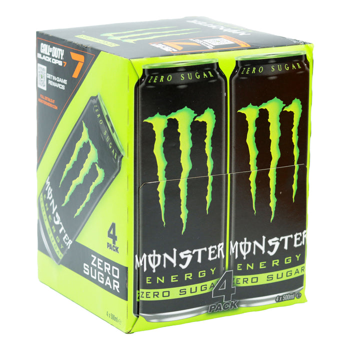Monster Energy Drink Zero Sugar 500ml (6 x 4 Pack)
