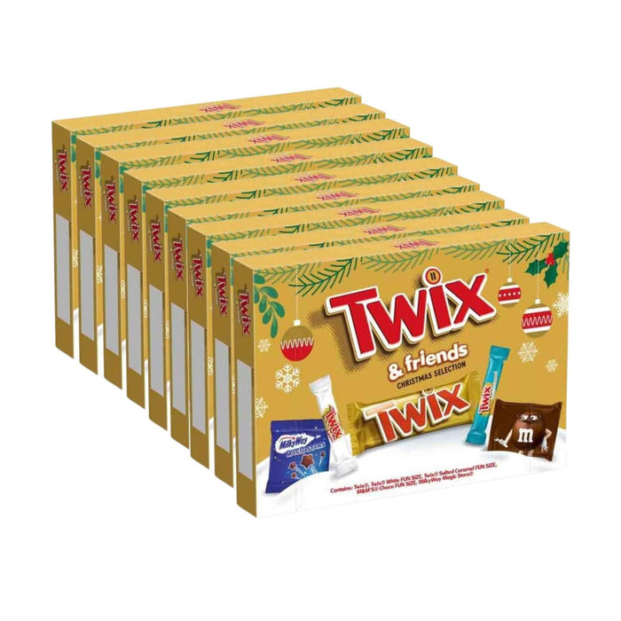 Twix & Friends Medium Christmas Selection Box 140g  (Box of 9)