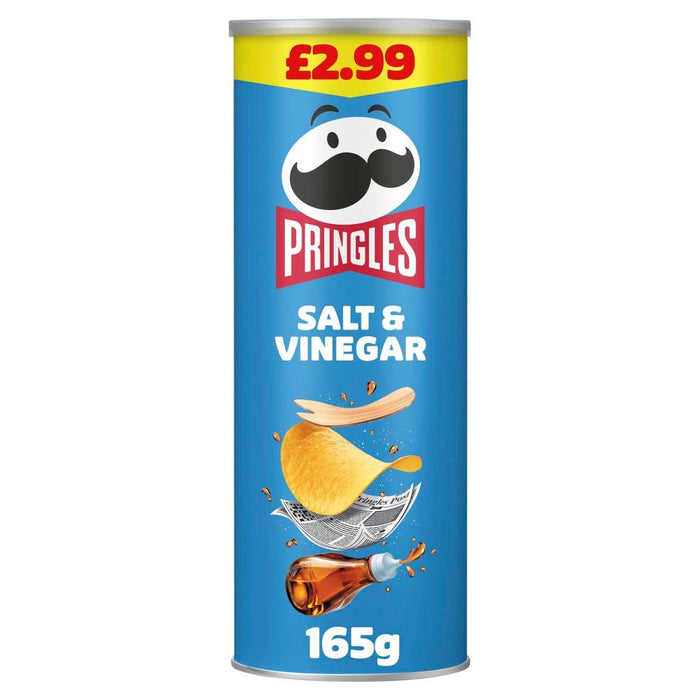 Pringles Salt & Vinegar Sharing Crisps (6 x 165g)