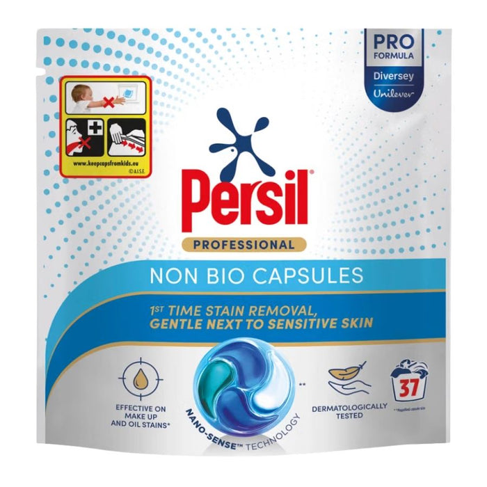 Persil Professional Non Bio 4-in-1 Nano Laundry Capsules, 37s
