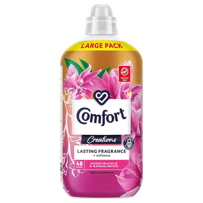 Comfort Creations Honeysuckle & Sandalwood Fabric Conditioner, 48 Washes (1.44L)