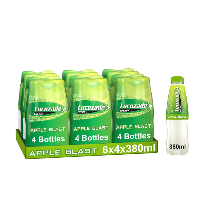Lucozade Energy Apple 380 ml 4pk (Box of 6)