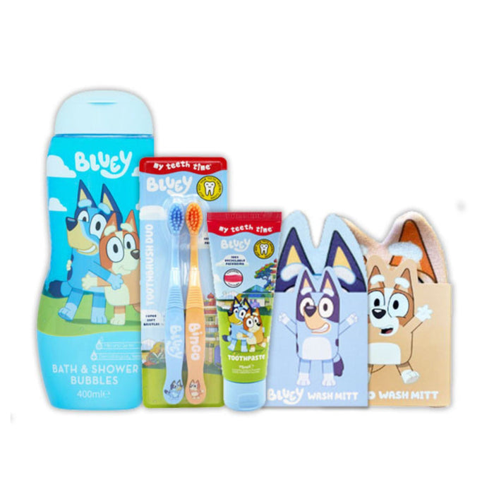 Bluey & Bingo Kids Bathroom Gift Set Bundle