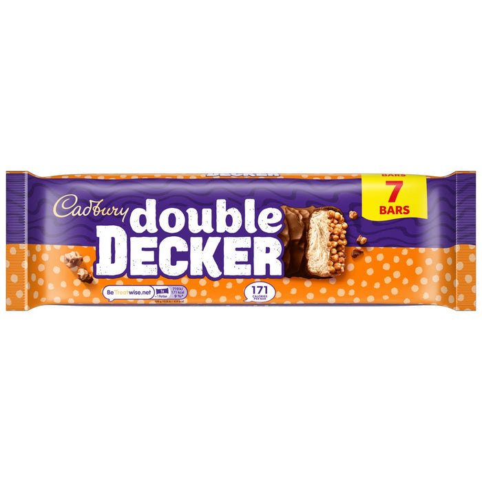 Cadbury Double Decker Chocolate Nougat Bar Multipack 7 Pack (8 x 261.1g)