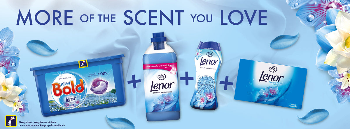 More of the scent you love – Lenor and Bold laundry range