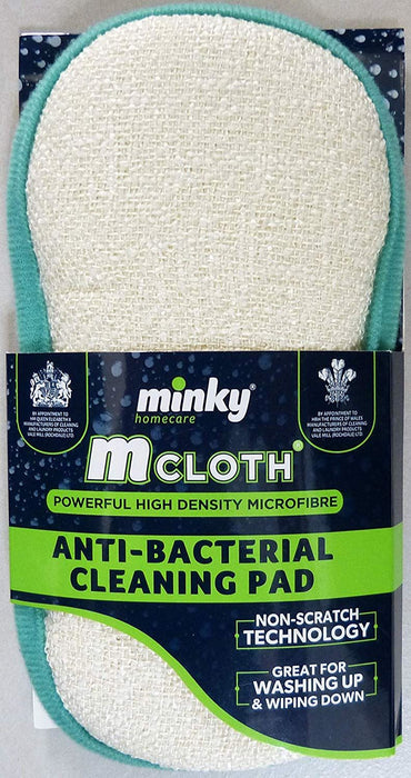 Minky Antibacterial Cleaning Pad - Turquoise Green