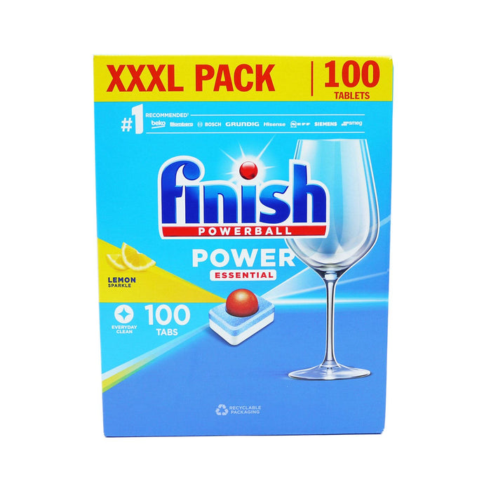 Finish Dishwasher Tablet Power Essential Lemon 100 Tablets