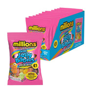 Millions Mini Jelly Babies Sour Mix Bag (12 x 100g)