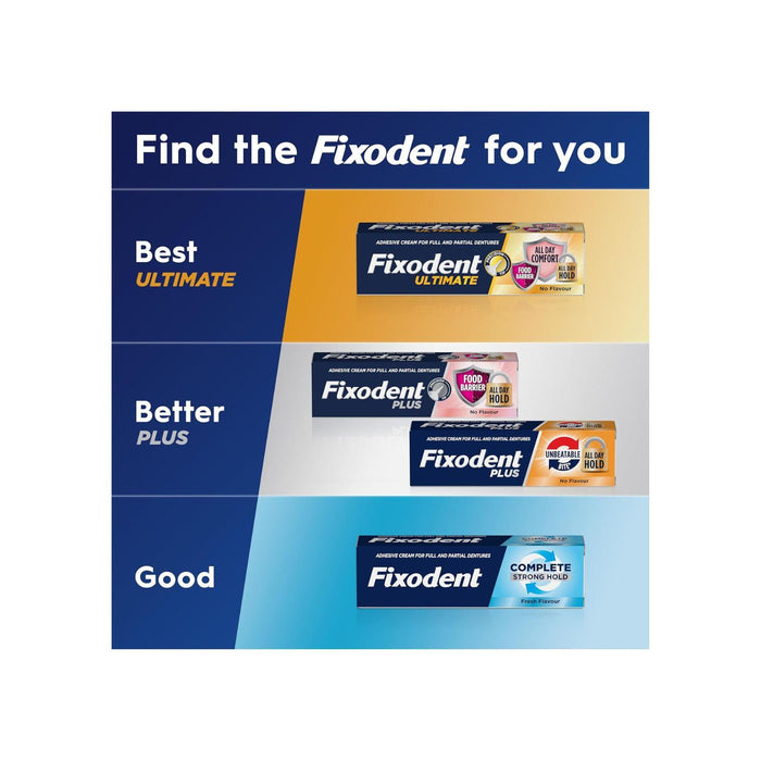 Fixodent Complete Denture Adhesive, Fresh Flavour 47g