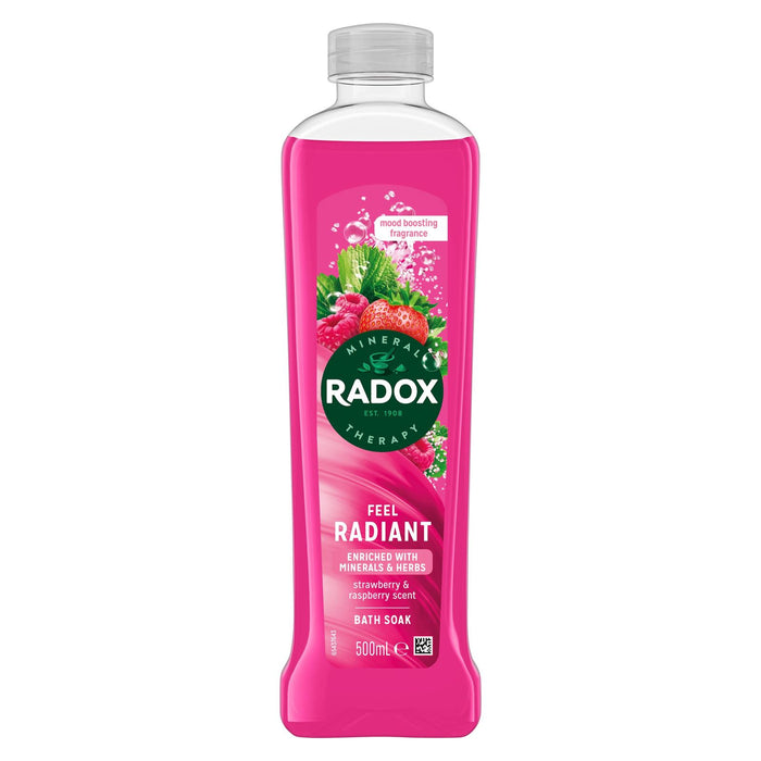 Radox Strawberry Feel Radiant Bath Soak Bubble Bath (500ml)