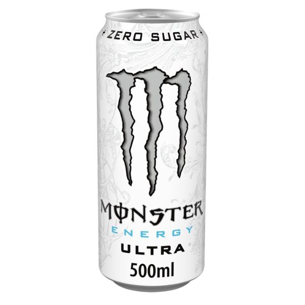 Monster Ultra Energy Drink Zero Sugar, 18 Cans (2 x 9 x 500ml)