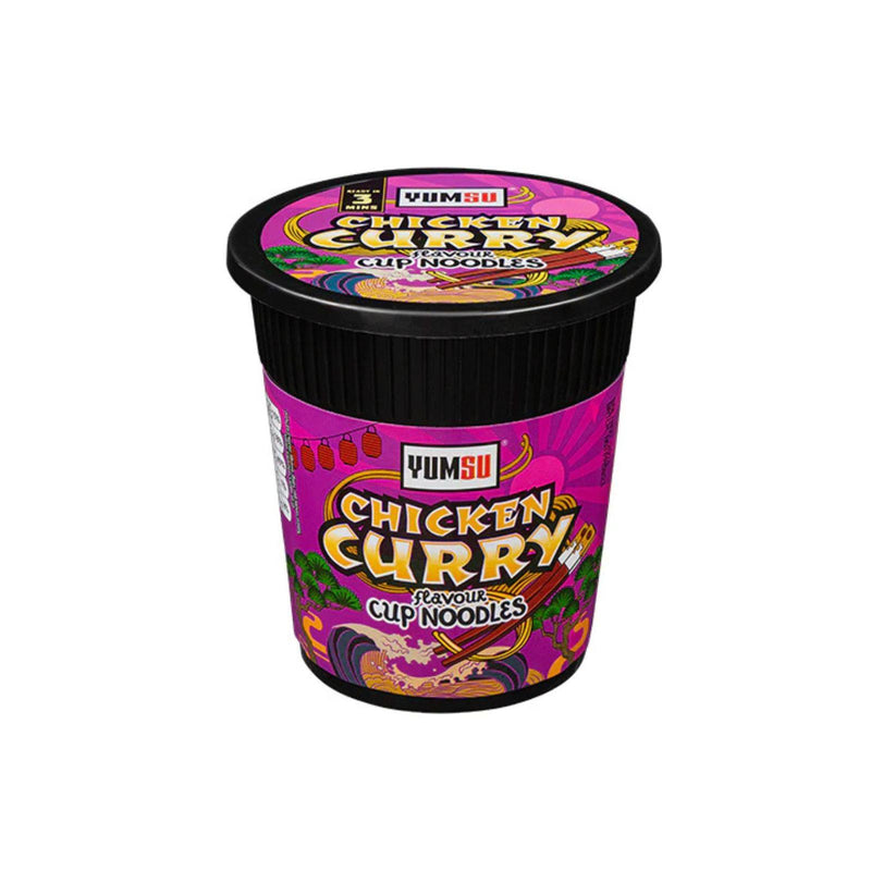Yumsu Chicken Curry Flavoured Cup Noodles 60g (Box of 24)