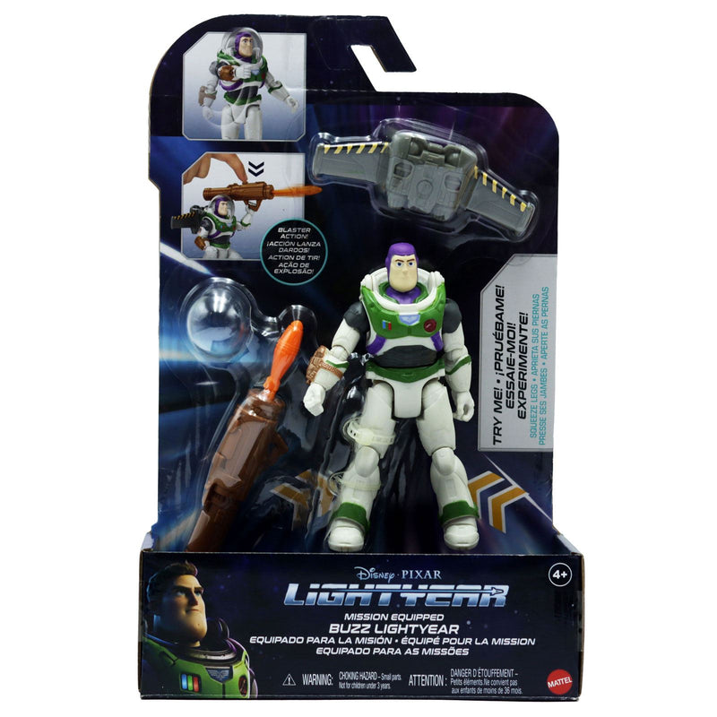 Mattel Disney Pixar Lightyear Mission Equipped Buzz Lightyear Action Figure 5 Inch with Jetpack