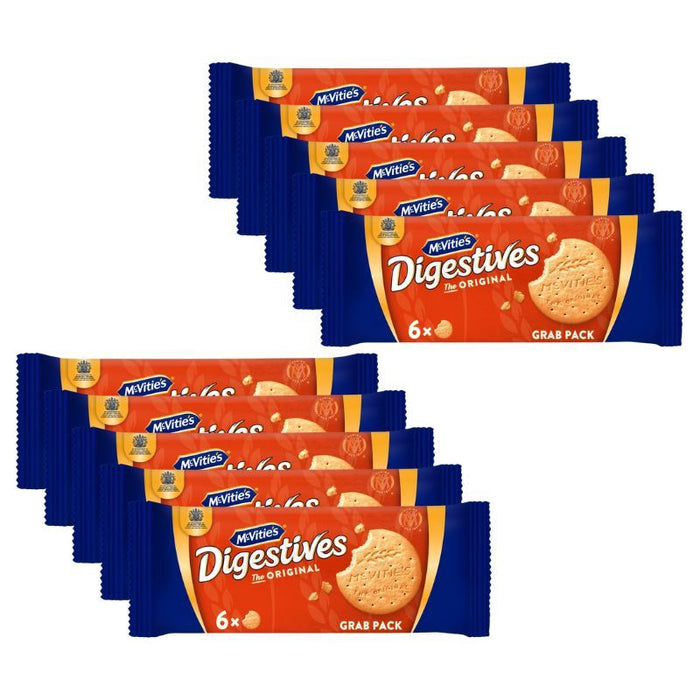 McVitie's Digestives The Original Biscuits Grab Pack (10 x 90g)