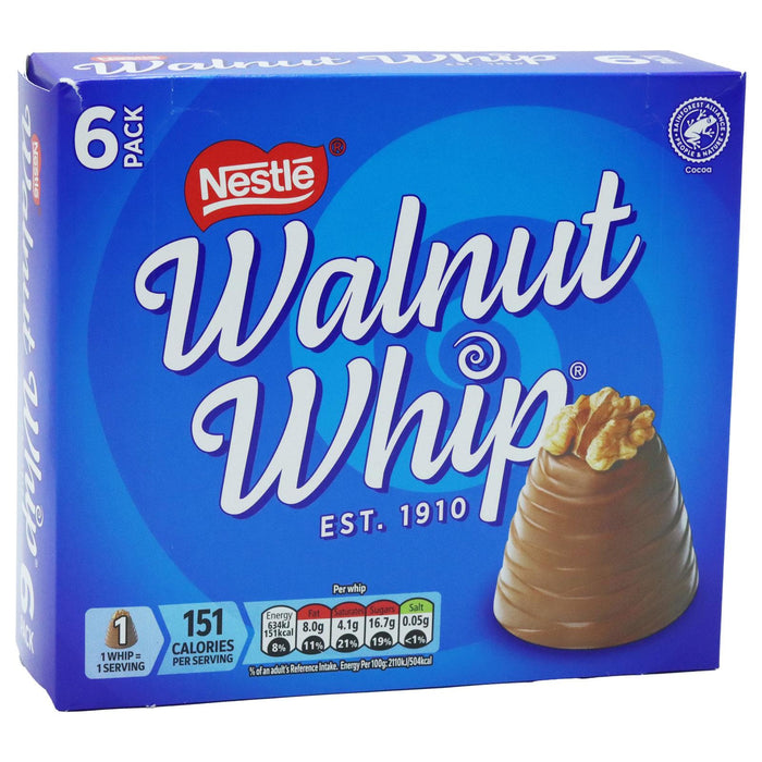 Walnut Whip Chocolate Gift Box  Pack of 6 180g