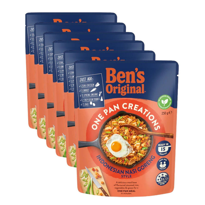 Ben's Original One Pan Creation Indonesian Style Nasi Goreng 250g (Box of 6)
