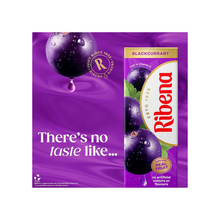 Ribena Blackcurrant Juice Drink Cartons 6 Pack 250ml (Box of 4)