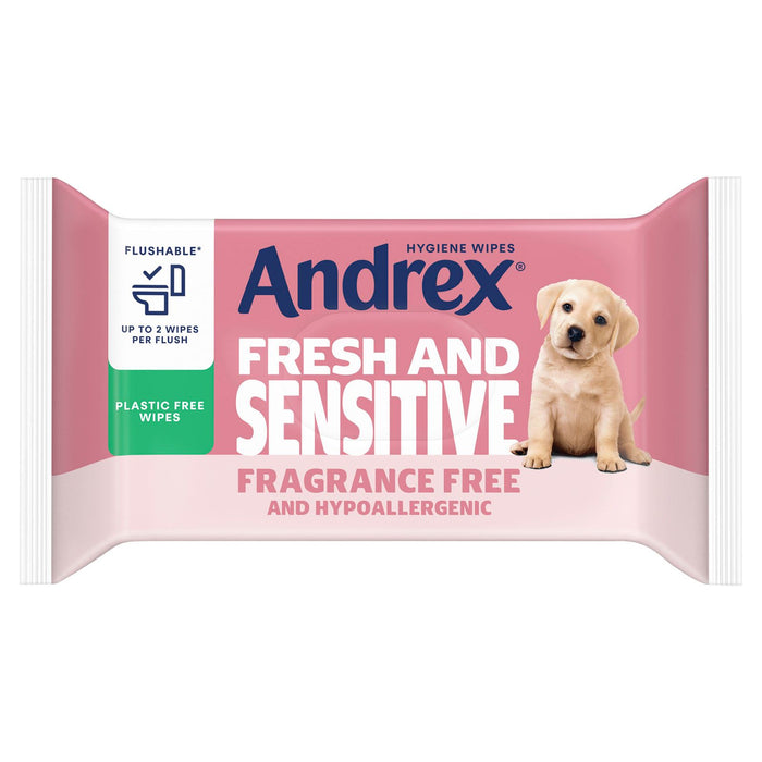 12x Andrex Fresh & Sensitive Hygiene Wipes 30's