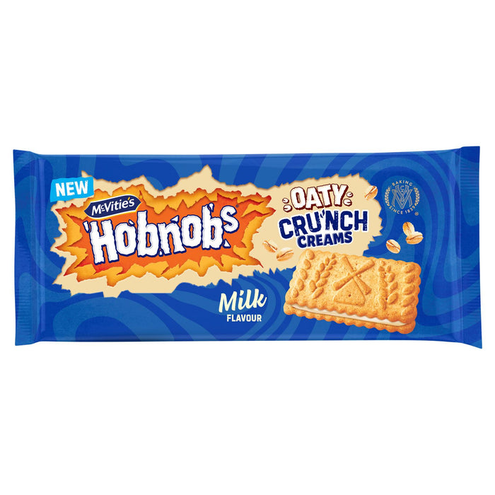McVitie's Hobnobs Oaty Cru'nch Creams Milk Flavour (18 x 100g)