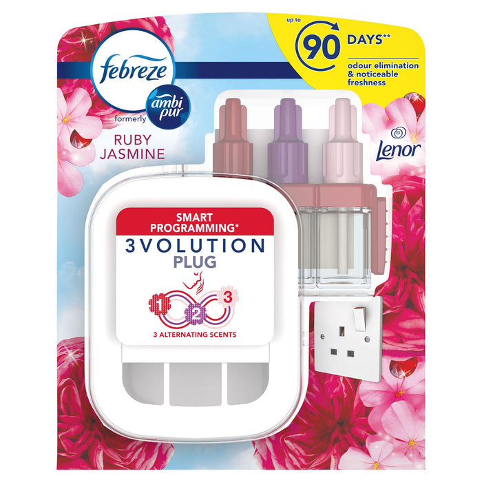 Febreze 3Volution Smart Air Freshener Plug-in Starter Kit Ruby Jasmine 20 ml