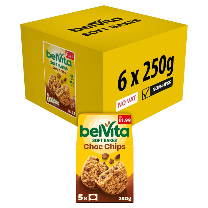 6x Belvita Soft Bake Choc Chip Pm £1.99 250g