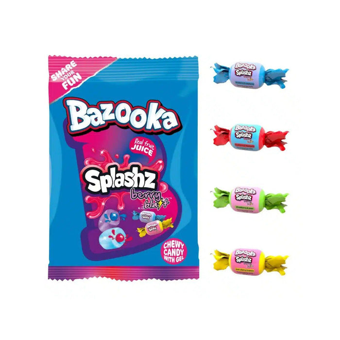 Bazooka Splashz Berry Blast Bag 120g £1.15 PMP (Box of 12)