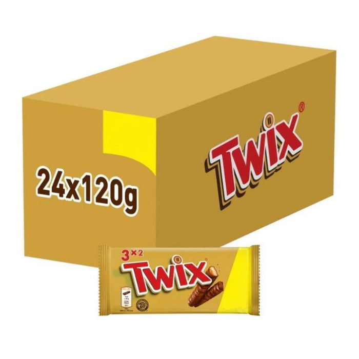 Twix Chocolate Bars Multipack, 3 Pack (24 x 120g)