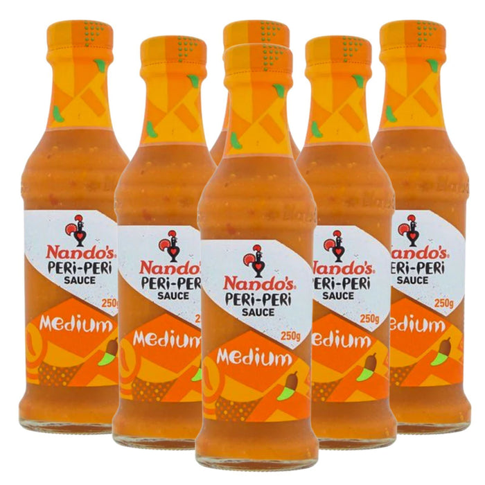 Nando's Peri-Peri Sauce Medium 250g (Box of 6)