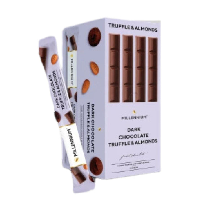 Millennium Dark Chocolate Truffle & Almond 38g (Box of 24) BB 24/01/25