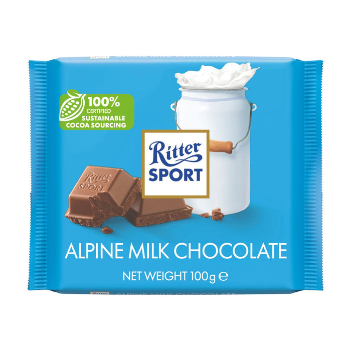 Ritter Sport Alpine Milk 100 g (Box of 12)