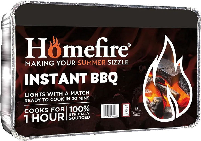 Homefire Disposable Instant  Barbecue Tray Instant Light Charcoal Grill Tray