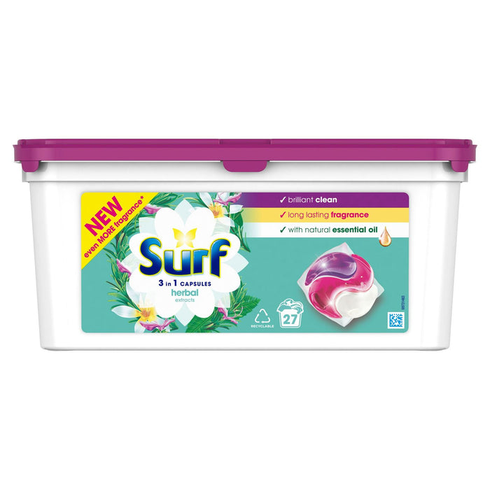 Surf Herbal Extracts 3 in 1 Washing Capsules 27 washes