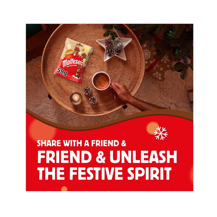 24x Maltesers Gingerbread Flavour Mini Reindeers, Milk Chocolate, 59g