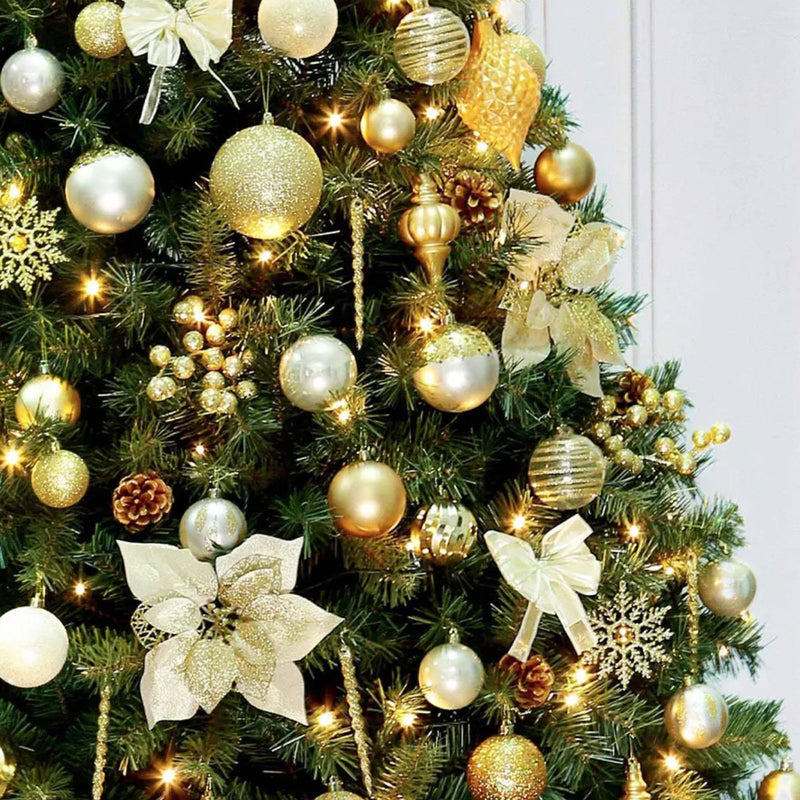 Portland Fir 8ft Decorated Christmas Tree - Empire Gold - image 4