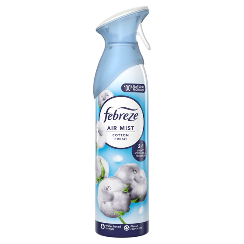 Febreze Air Mist Air Freshener Spray odour Eliminator  Cotton Fresh Scent  185ml