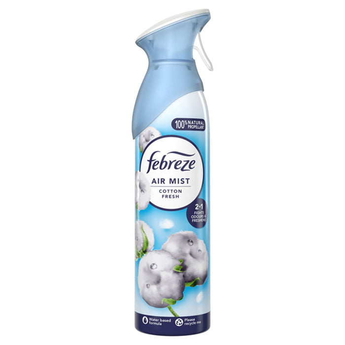 Febreze Air Mist Air Freshener Spray odour Eliminator  Cotton Fresh Scent - 185ml