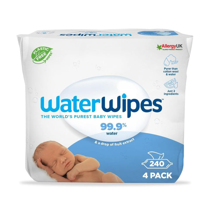 WaterWipes  Original Baby Wipes, 240 Count 4 packs