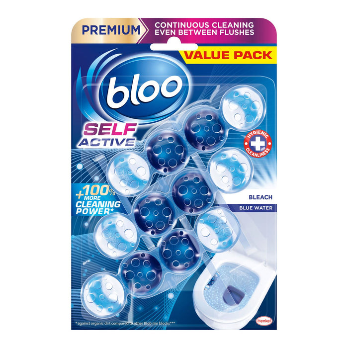 Bloo Colour Active Bleach Rim Block 3pk 50g
