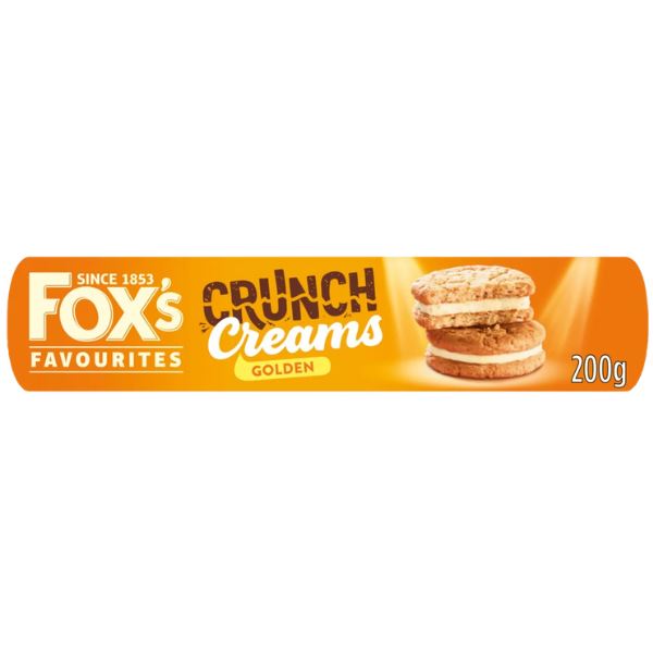 Fox's Golden Crunch Creams Biscuits (12 x 200g)