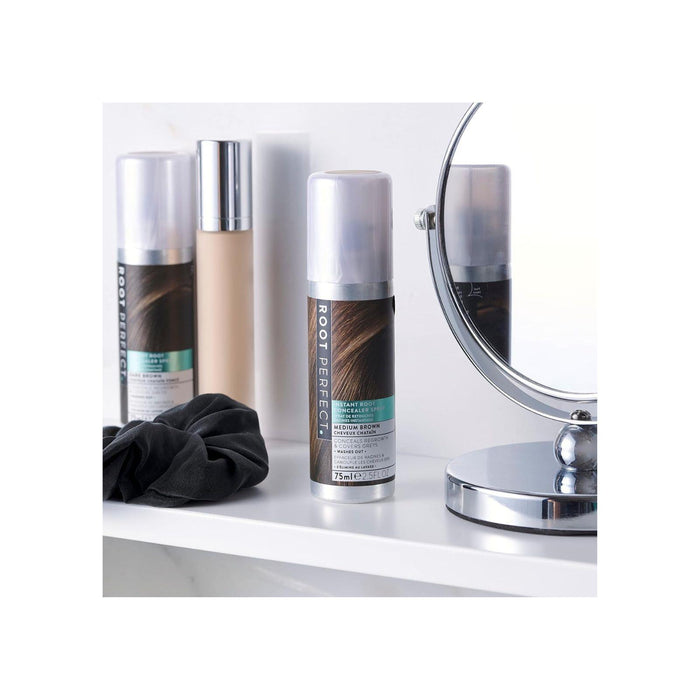 ROOT PERFECT Hair Concealer Spray, Medium Brown, 75ml