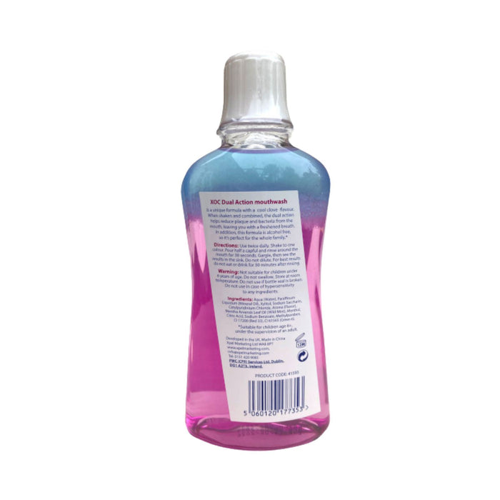 XOC Dual Action Clove Mouthwash 500ml