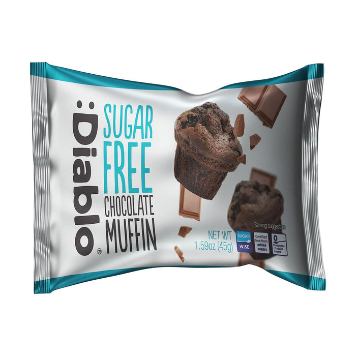 Diablo Sugar-free Chocolate Muffin 45 g (Box of 24)