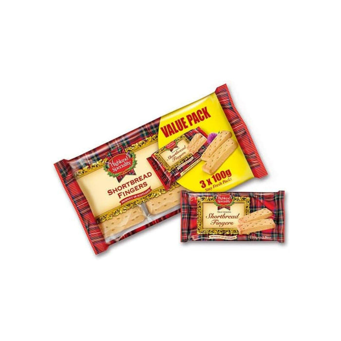 Highland Scottish Shortbread Fingers 300g (Box of 18)