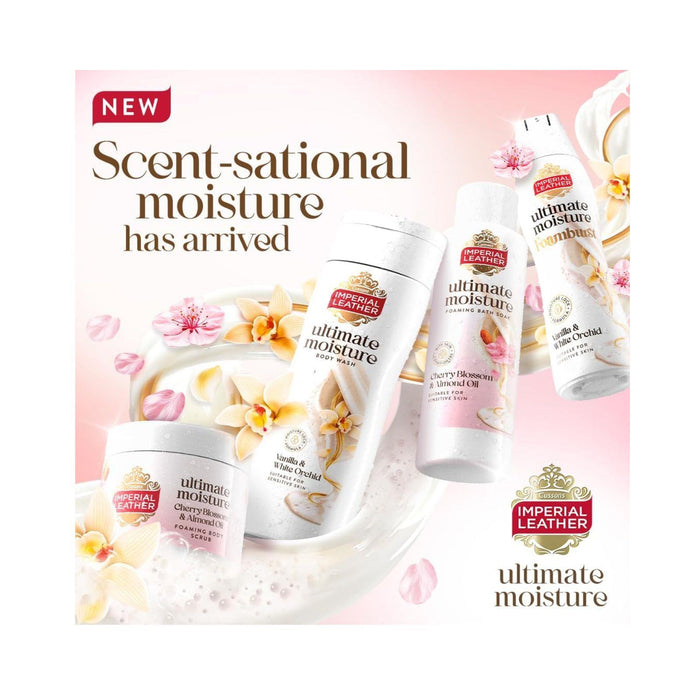 Imperial Leather Ultimate Moisture Cherry Blossom & Almond Oil Foaming Bath Soak, 450ml