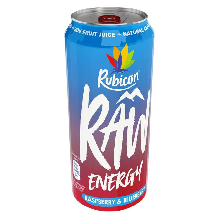 Rubicon Raw Raspberry & Blueberry Energy Drink (12 x 500ml)