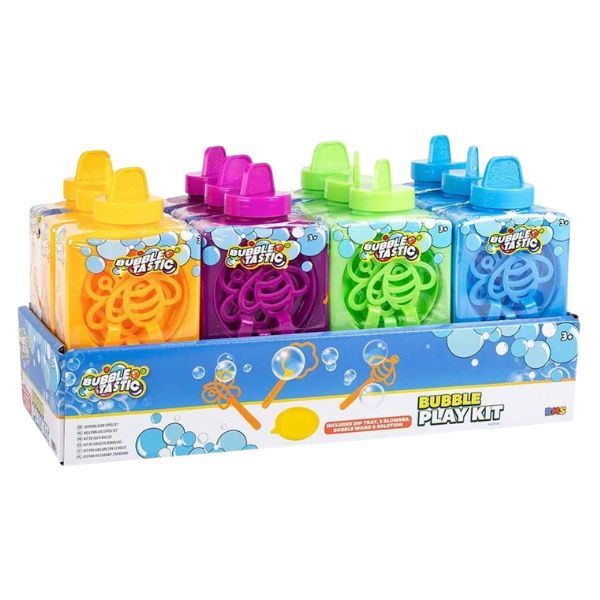 Bubbletastic Bubble Play Kit, 4 Colours (12 x 465ml)