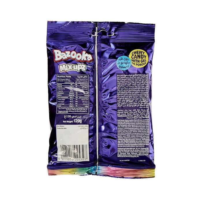 Bazooka Mix Upz Sweet Candy 120g (Box of 12)