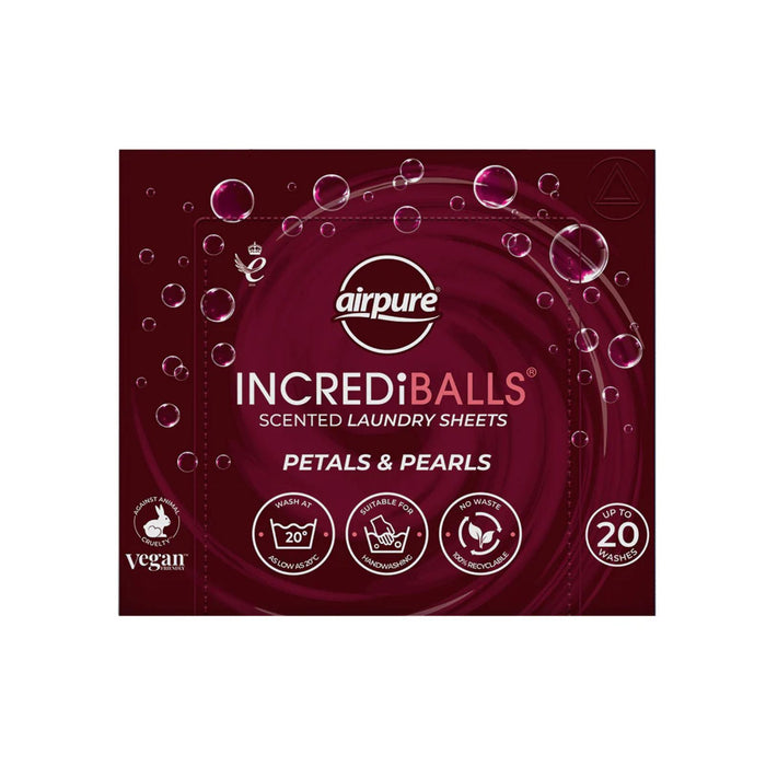 Airpure Incrediballs Petals & Pearls Scented Laundry Sheets 20's