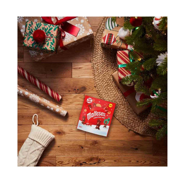 Maltesers Christmas Mix, Mint Chocolate & Milk Chocolate Selection Pouch 240g (Box of 6)