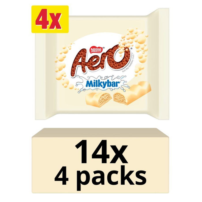 Aero Milkybar White Chocolate Multipack 4 Pack (14 x 108g)